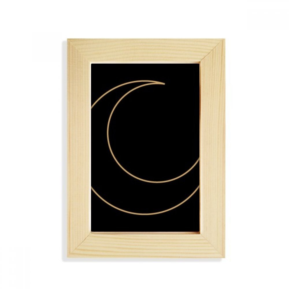 Marco de foto totem luna 5x7 pulgadas portafotos madera escritorio decoracion hogar