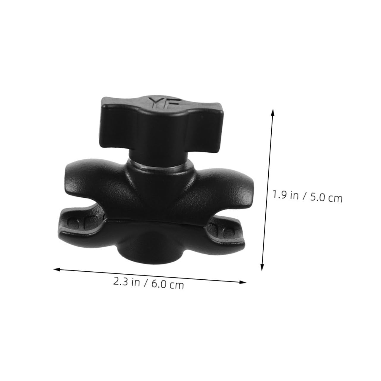 PRETYZOOM Motorcycle Camera Stand Mount Ball Head Connecting Rod Aluminum Alloy Double Socket Arm for Accessories
