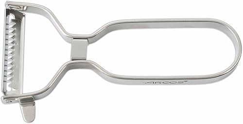 Miniatura 8 de ARCOS Pelador profesional cromado para frutas y verduras. Herramienta de cocina de acero inoxidable de 5.5 pulgadas para corte preciso. Gadget de
