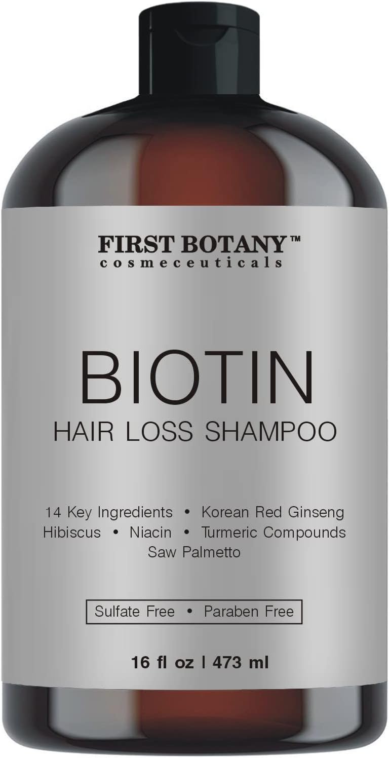 Cosmeceuticals, Hair Regrowth and Anti Hair Loss Shampoo 16 fl oz, with DHT blockers- Daily Hydrating, Detoxifying, Volumizing Shampoo For Men and Women
