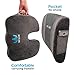 SOFTaCARE Seat Cushion Coccyx Orthopedic Memory Foam and Lumbar Support Pillow, Set of 2, Dark Grey (Grey, 2 pcs)