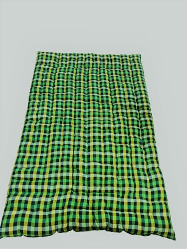 Image of ATOOTFUSION Deewan Size Soft Large Cotton Quilt Mattress | Rollable Foldable Movable | All Season Cotton Quilt Mattress (72X72 Inches)