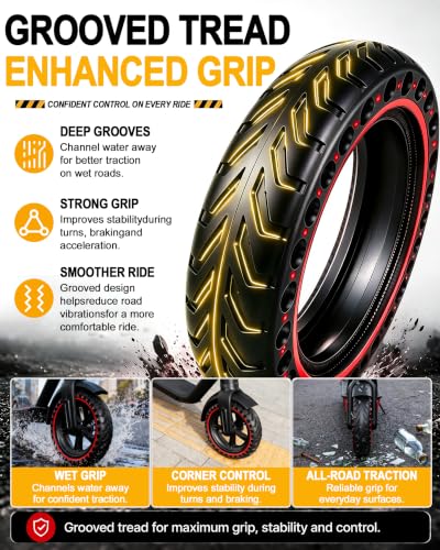 BABEJIA 8.5x2.0 (50/75-6.1) Solid Scooter Tires, 2 Pack, with Tools - image 4
