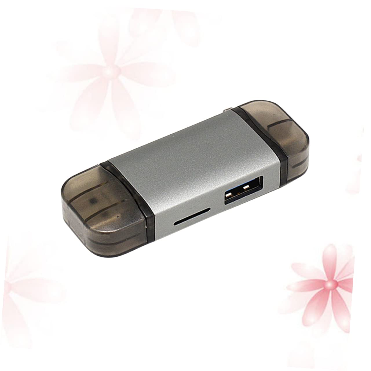 Balacoo 6 1 Multi-Function Card Reader 6 in 1 -c OTG Reader Light Grey