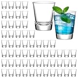 SUN GKOTTA 60 Pack Glass Shot Glasses Set,1.8OZ Shot Glasses Bulk With Heavy Base,Small mini Glass Cups for Vodka,Tequila,Espressos,Chocolate,Beer,whiskey