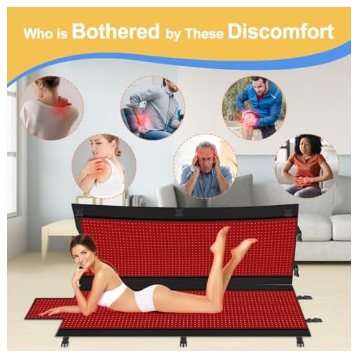 2024 New 3100pcs Dual Wavelength LED Beads 660nm&850nm Red Light Therapy Mat Full Body Used to Relieve Pain 71''x 33''(Black)