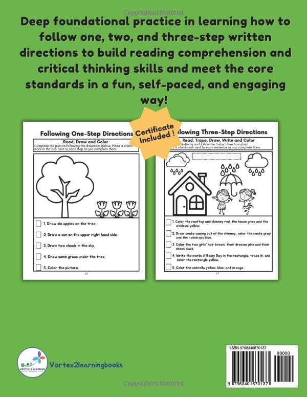 Following Directions Workbook : Critical Thinking Skills: Following One, Two, and Three Step Directions (Following Directions Workbooks) - Image 2