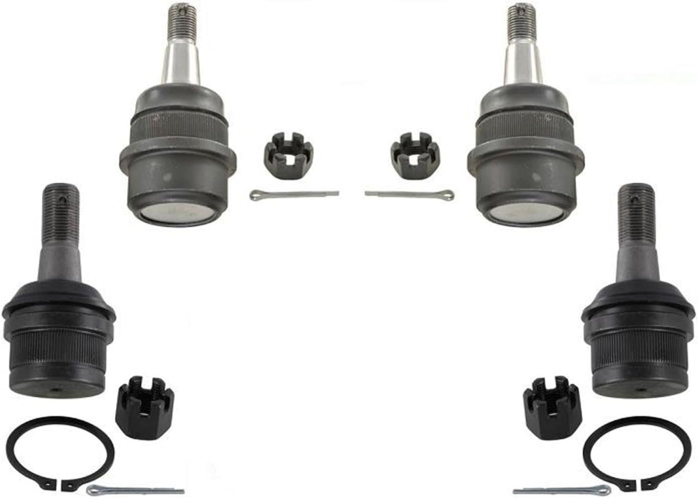 Fits For 00-01 4 Wheel Drive Dodge Ram 1500 4x4 Upper & Lower Ball Joints 4pc