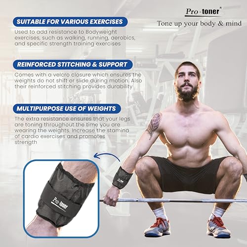 Image of Protoner Wrist /Ankle weights 3 kg x 2 pcs Total weight 6 kgs
