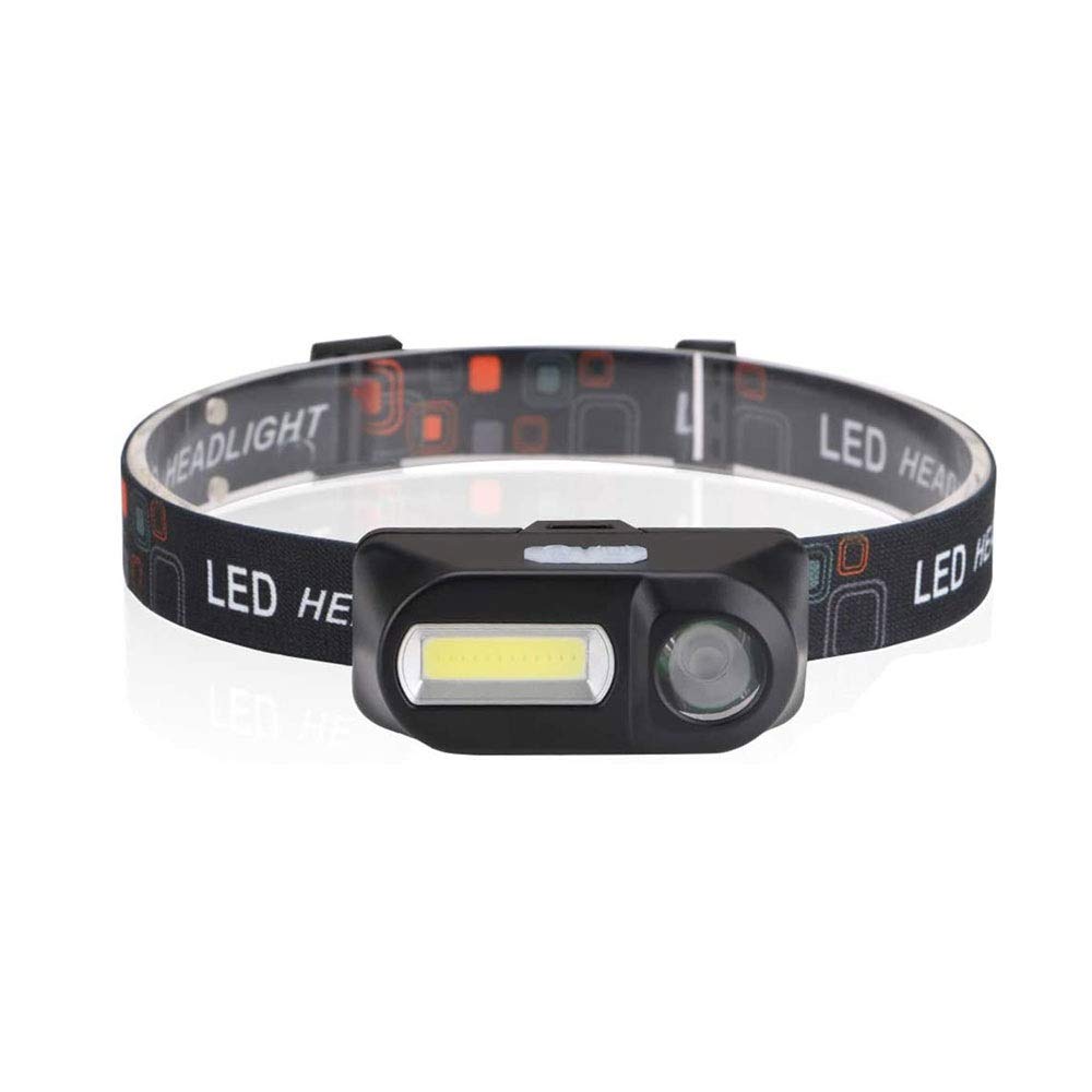 Lampada Frontale con sensore da Campeggio Lampada da Testa con Batteria Ricaricabile Lampadine a LED agli ioni di Litio
