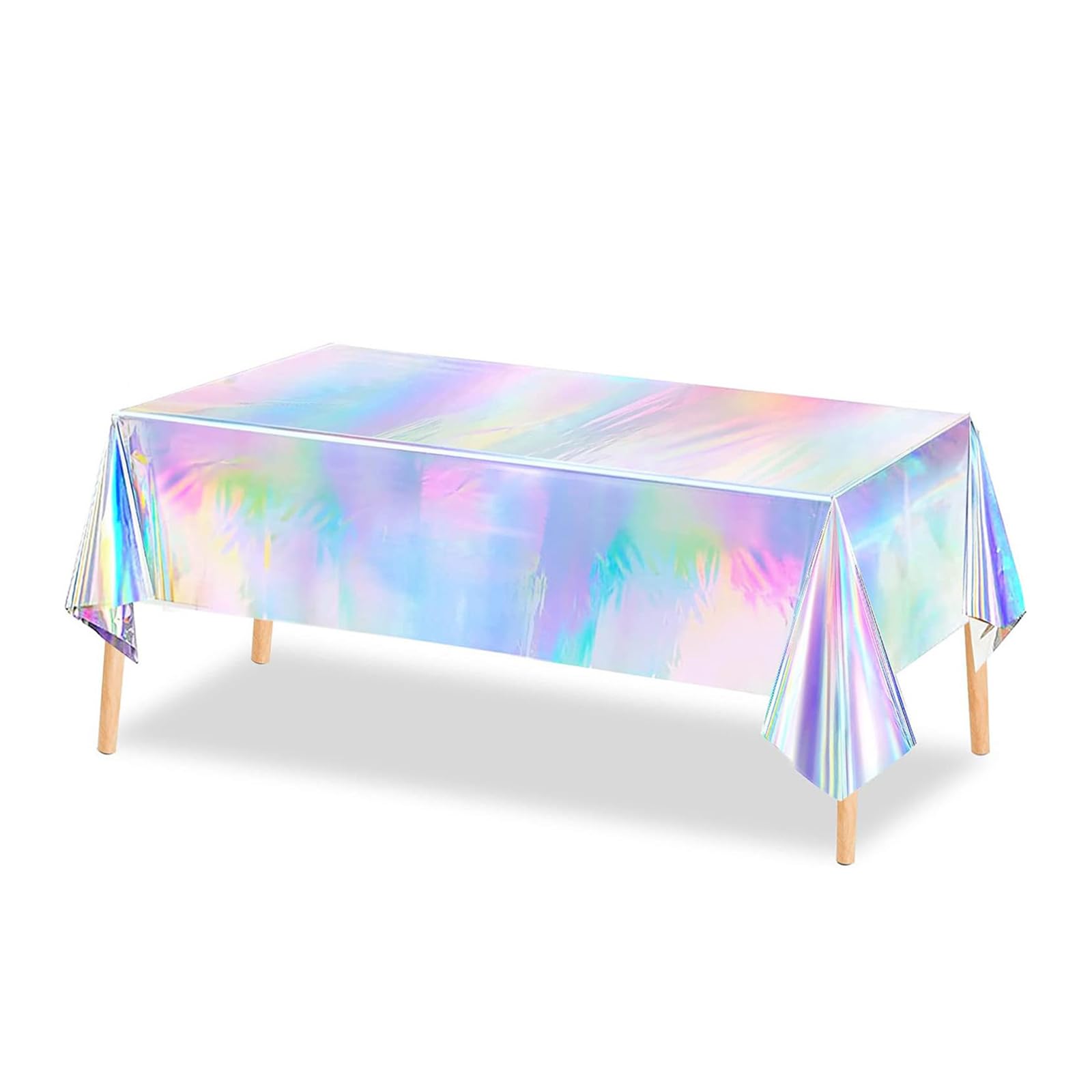 ZWWAAZHF Festives Tablecloth Shinys Iridescents Design Holidays Celebration Decoration Tablecloth