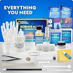 National Geographic Science Magic trousse – Kit de science pour les enfants avec 100+ Expériences uniques et tricks magiques, ensemble de chimie et STEM Projet, Cadeaux pour enfants