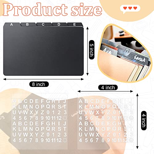 Intercalaires de bureau Lewtemi rigides 12,7x20,3 cm pour indexation de documents