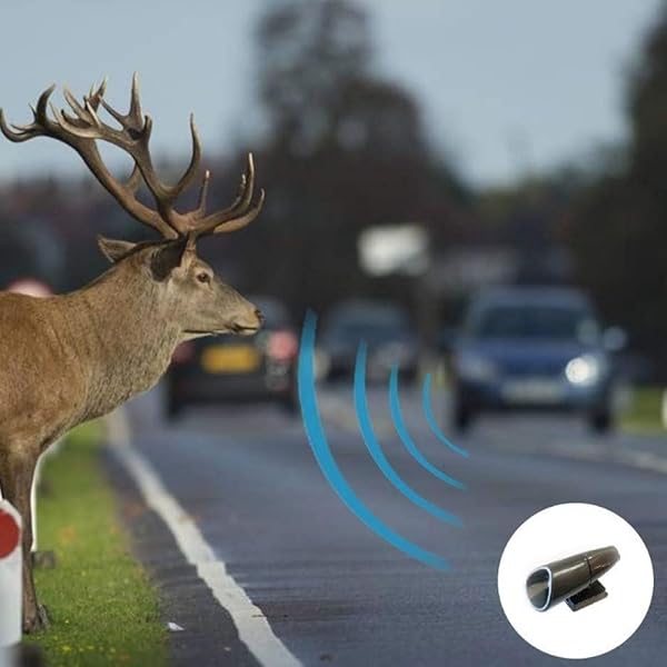 鹿除け笛 笛の警告デバイス 命を救う 粘着テープ付き 車用鹿笛 ABS アラーム 野生動物を回避する 車、トラック、オートバイに適用可能 超音波動物用シカ撃退器【4個入】 - 5