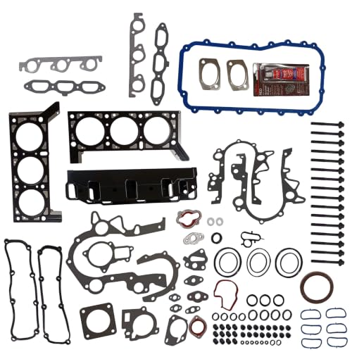 Image of Partsflow Full Gasket Set Bolts Compatible With 04-10 Chrysler Town Country VW Dodge Grand Caravan V6