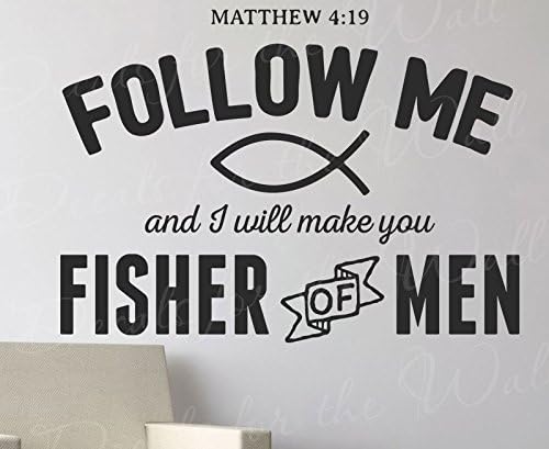 Miniatura 1 de Elite Gift Boxes Matthew 4 19 Follow Me y I Will Make You Fisher de los hombres  Inspirational Amor Determinación Dios Biblia Jesús Christian