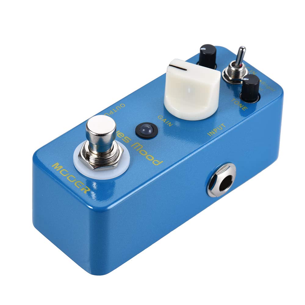 Blue Mood Blues Style Overdrive Pedale Effetto per Chitarra 2 modalità Bright Fat True Bypass Full Metal Shell per Musicisti
