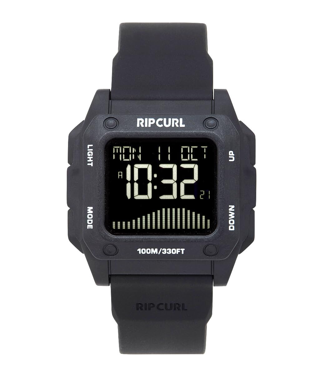 RIP CURL Reloj Digital automático para Hombre con Correa de Goma 017MTI-4029, Midnight, Correa