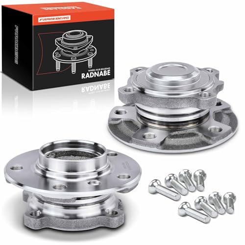 Frankberg 2x Cojinete de rueda Delantero Izquierda Derecha Rueda con brida diámetro 147 con Anillo magnético ABS Compatible con Serie 1 F20 Serie 3 Touring F31 2 Cabriolet F23 31206867256