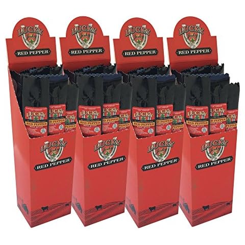 Lucky Beef Jerky - 1.25oz Sticks (Red Pepper, 48 Pack) Cover