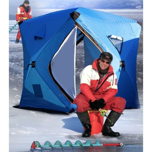 Carpa térmica para pesca 1 persona invierno blanca miniatura 2