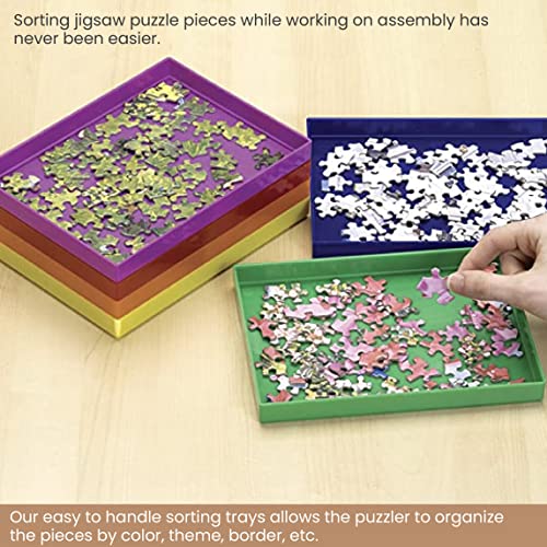 Bits And Pieces 42214 Stack-Em Sorting Trays - Puzzle Piece Organizer thumb #2