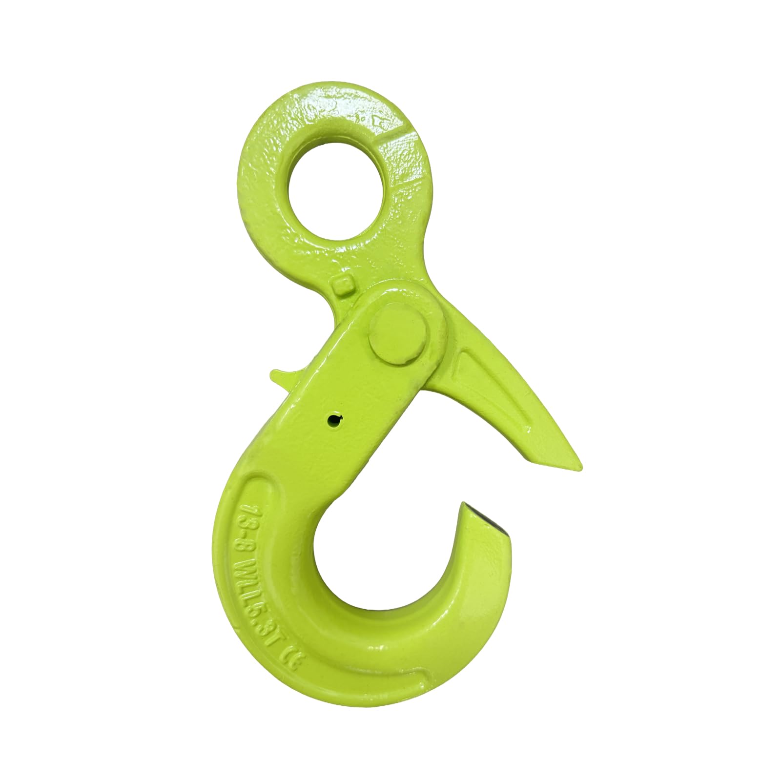 5.3t Eye Self Locking Hook WLL 11684.5 LBS Heavy Duty Forged Lifting Shackles for Rigging, Towing, Construction, and Marine Use【5.3T】