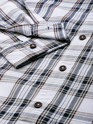 Image of The Indian Garage Co Men Regular Fit Checkered Full Sleeves Cutaway Collar Casual Shirt