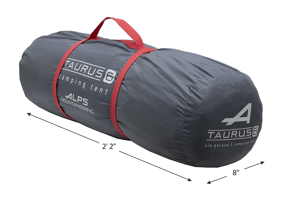 Amazon.co.jp: アルプス 登山用 牡牛座 6人用テント グレー/レッド