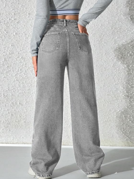 Image of Ben Martin Baggy Jeans for Women || Women,s Loose Jean Pants || Oversized Jean's for Women's || Wide Leg Jean,s for Woman || Casual Jins for Woman's || Loose Jin Pant for Woman,s 2-BM-JJ33