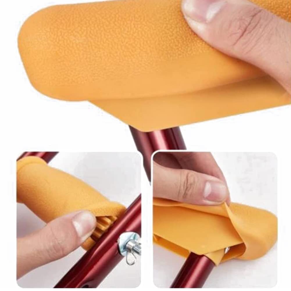 Muletas Ajustables para Axilas,Muletas Médico para Adultos, Muletas Ultraligeras de Aluminio para Mujer (Color : Rouge, Size : 2counts)