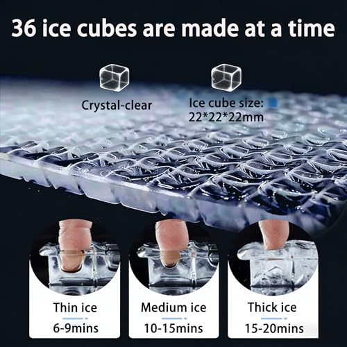 Máquina comercial para hacer hielo 80 lbs/24H acero inox miniatura 4