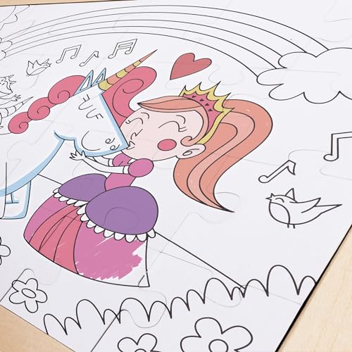 Hape Puzzle Dell'unicorno – Set Di Puzzle Tematici Per Bambini, Gioco Di Logica E Sviluppo Delle Abilità Motorie - 4