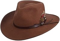 Vista 1 de Scala sombrero Classico de fieltro moldeable para hombre Nuez pacana