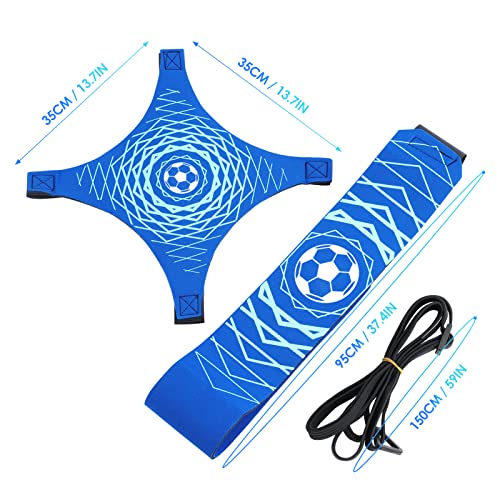 GIEMIT Fußballtrainer Fußballtraining Kinder Fussball Schnur Kick Trainer Verstellbar 1 PCS 150 cm Universell für Fußballgröße 3 4 5