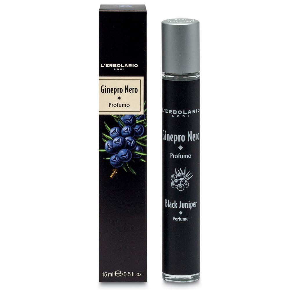 Erbolario - Confezione Regalo GINEPRO NERO DUO - Shampoo Doccia 250 ml + Profumo 15 ml + in OMAGGIO 2 Tisane Funzionali Viropa