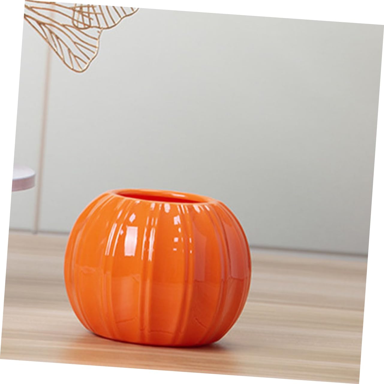 Homoyoyo Vase Citrouille Blanche - Pot De Fleurs En Céramique Pour