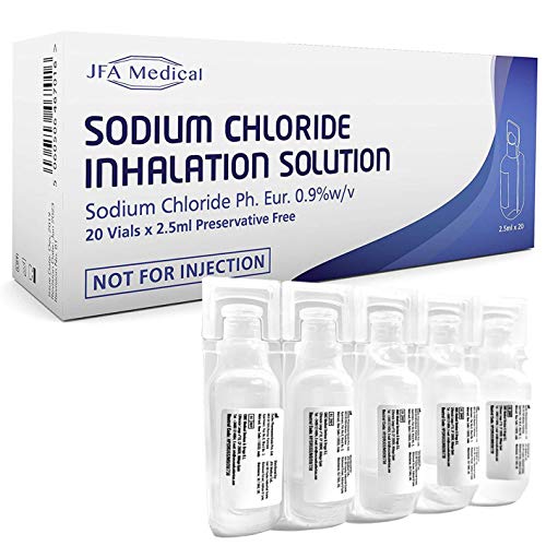 JFA Medical Sodium Chloride 0.9% Inhalation Solution 20 Vials