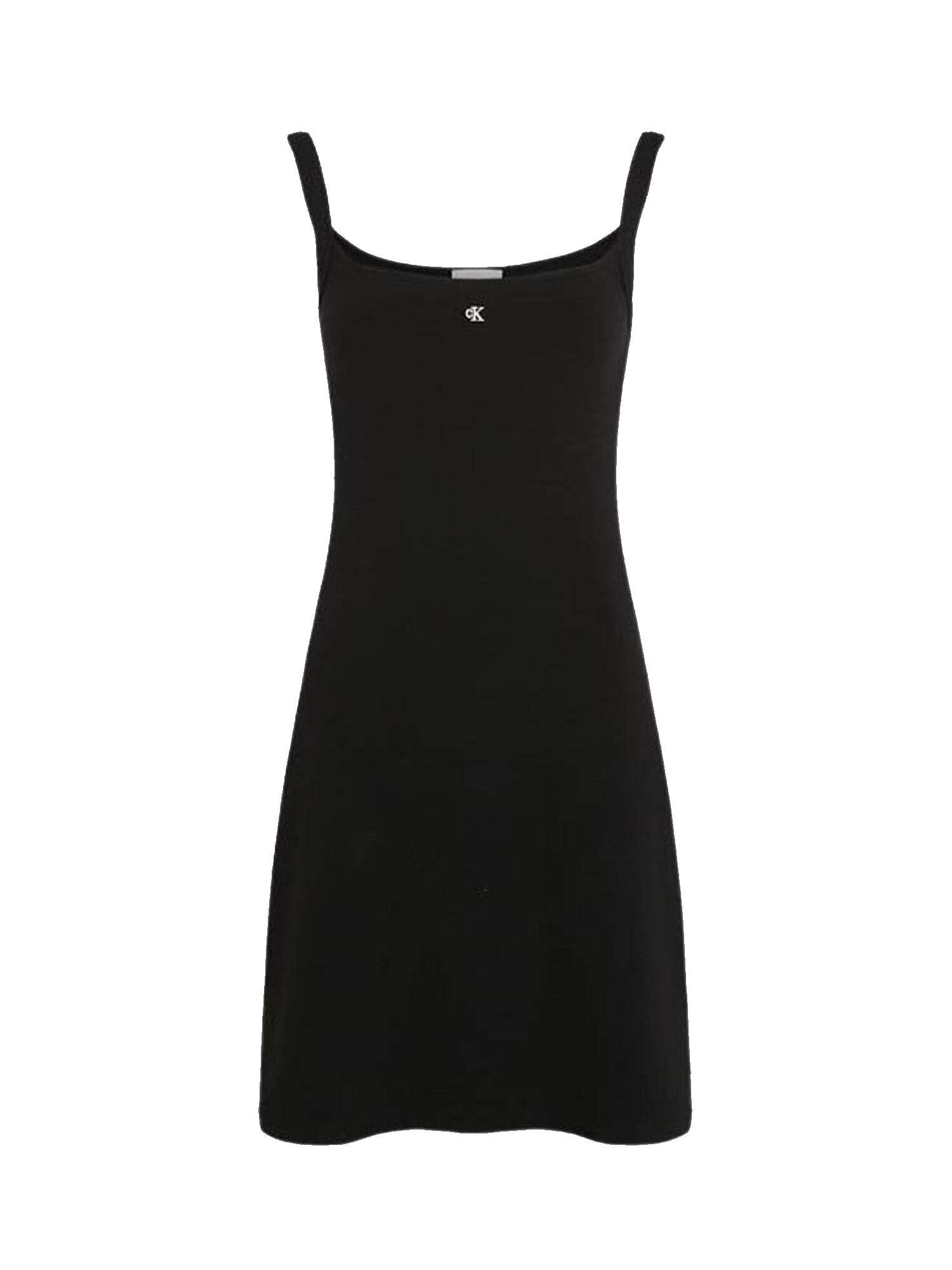 Calvin Klein Women’s Soft Rib Fit & Flare Bodycon Dress, Black (Ck Black), M