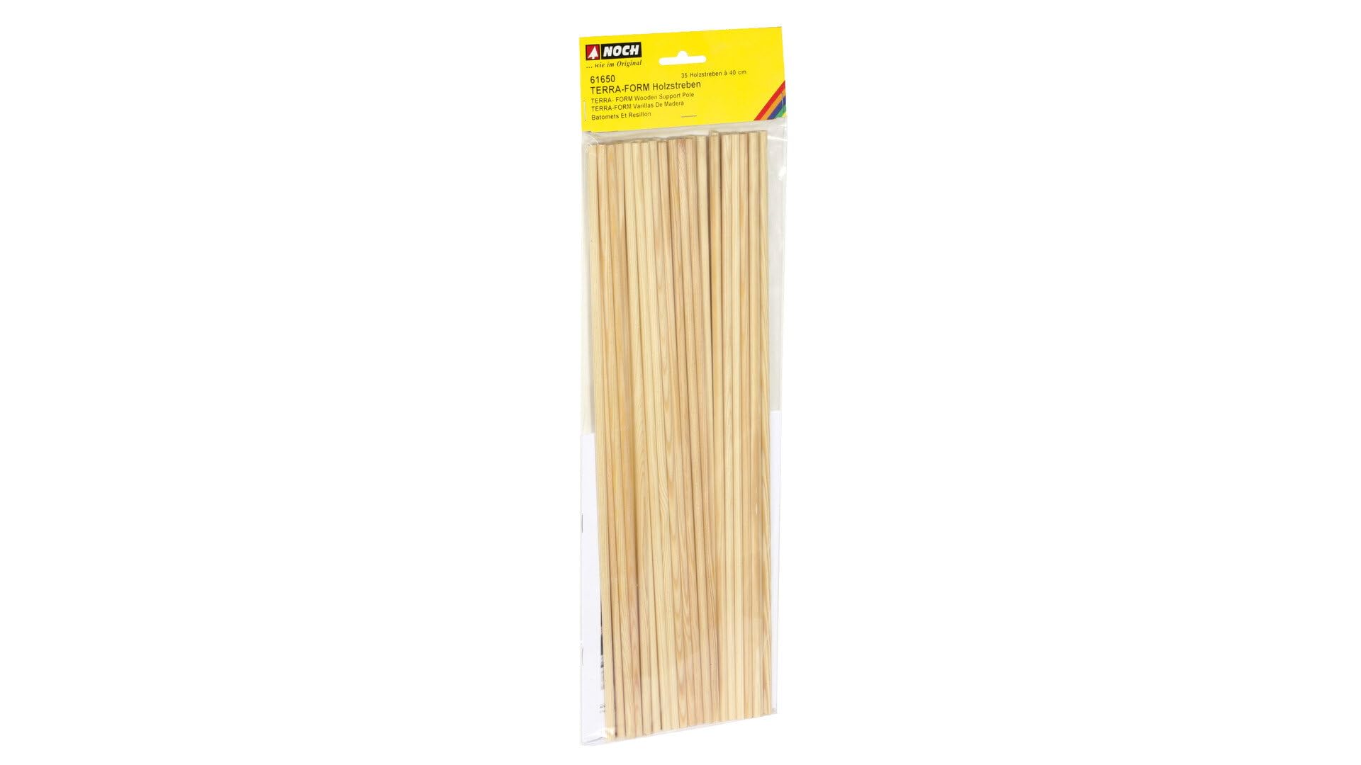 Noch 61650 – Bâtonnets En Bois Terra-Form – 35 Pièces De 40 Cm – Modélisme Ferroviaire – Dès 14 Ans