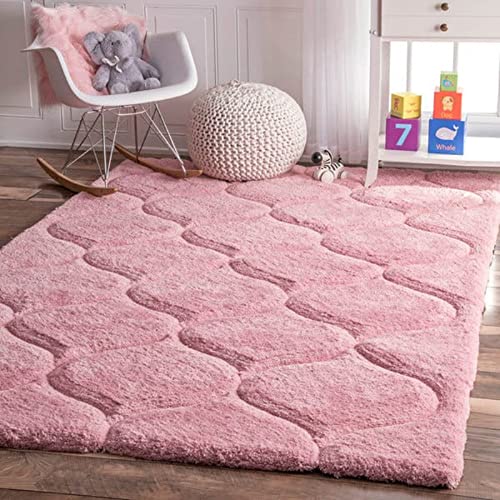 Image of Homes Fluffy Living Room Soft Touch Rectangular Carpet Comfy Bedroom Anti Skid Drawing Kids Room 10x14 Feet