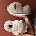 Gymnastique Fille,Pantoufles En Coton à Talons Sac, Automne Et Hiver MâLe Et Femelle IntéRieur Mignon Dessin Animé Maison Net CéLéBrité éPaississement Couple Peluche Pantoufles Chaudes-Ue 44/45 (270