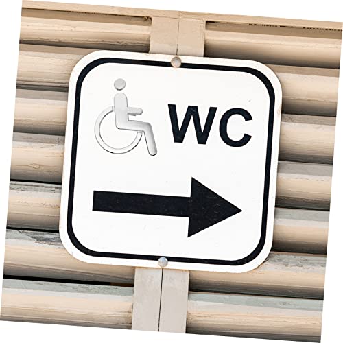 Signe de direction pour WC accessible afin d'éviter la confusion dans les commerces - 4