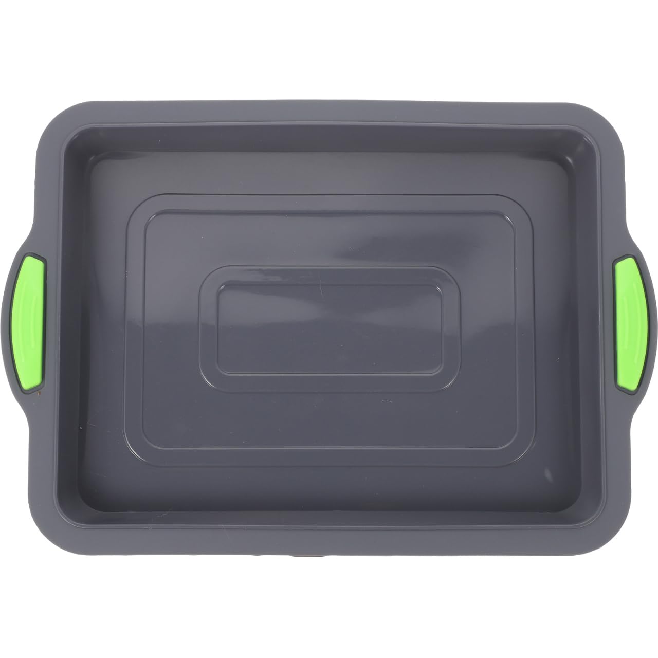 Molde de silicona para tartas con tapa, reutilizable, para lasaña, para horno, lavable, para pasteles, galletas, gelatina, color gris