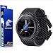 ArmorSuit MilitaryShield - Samsung Gear S2 52 mm AT&T Screen Protector [Full Coverage] + Black Carbon Fiber Full Body Skin / Front Anti-Bubble Ultra HD Shield w/ Lifetime Replacements