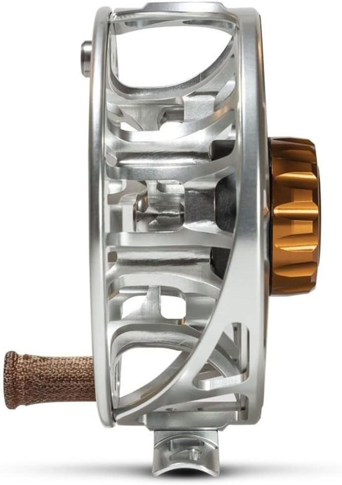 Ross REELS Animas Fly Fishing Reel | Durable Lightweight High-Performance Ultra-Large Arbor Reel for Fly Fishing in Freshwater & Saltwater, 5-6wt, Platinum