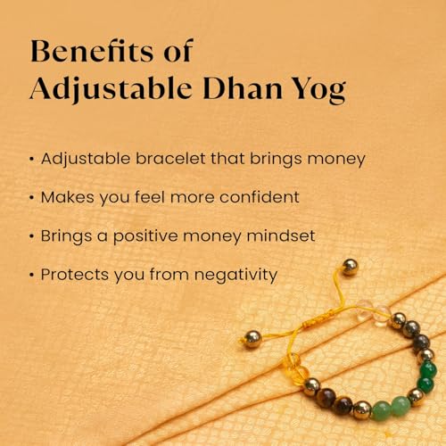 Image of Astrotalk Dhan Yog Bracelet |Attracts Wealth & Prosperity | Manifest Wealth with Citrine, Jade, Tiger Eye, Clear Quartz & Pyrite Stone | Bracelet for Man & Woman | Gift for Man & Woman