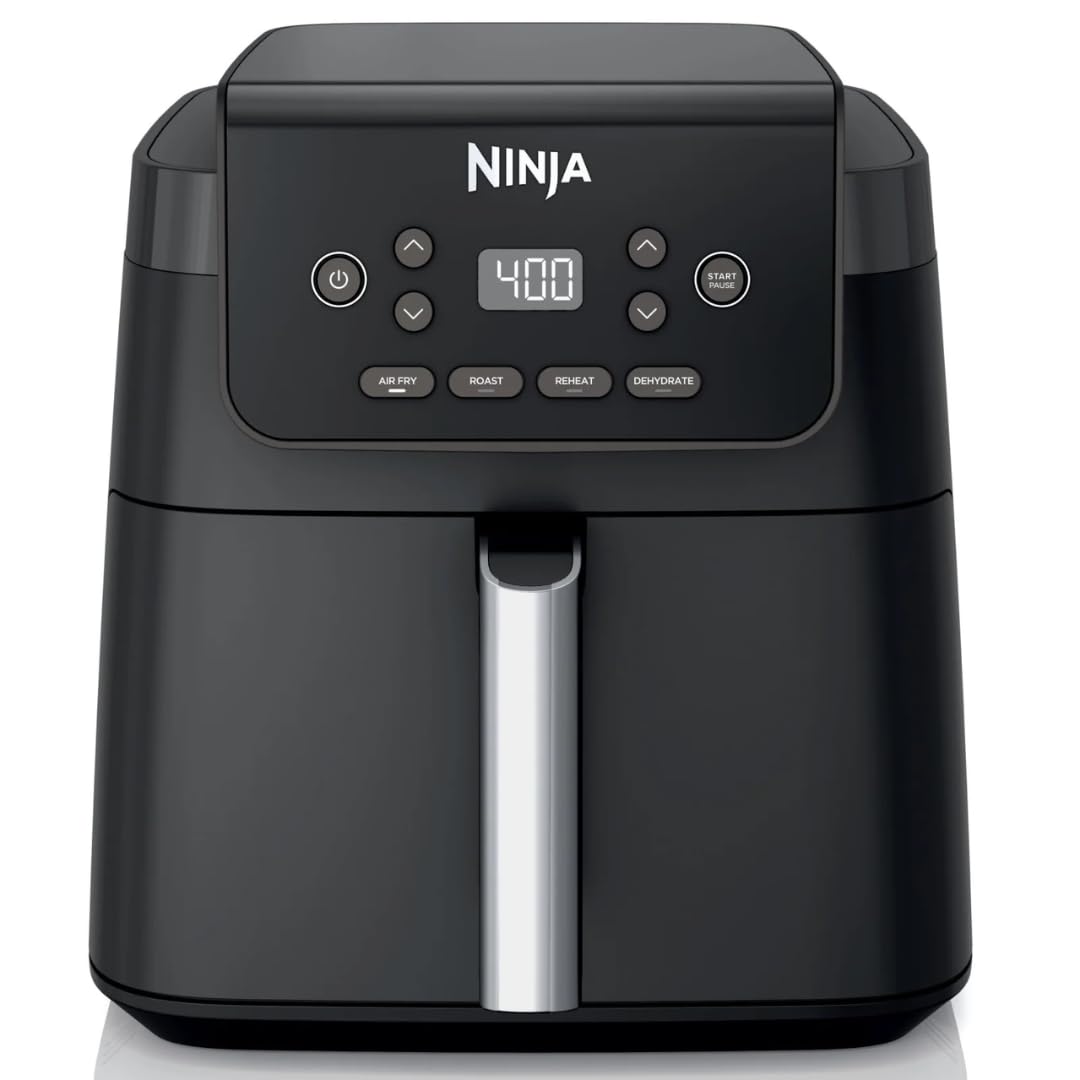 Ninja Air Fryer Pro XL 6.5-Qt, 6-in-1 Functionality, Max Crisp Technology, Air Fry, Roast, Bake, Reheat, Dehydrate, Nonstick Basket, AF180
