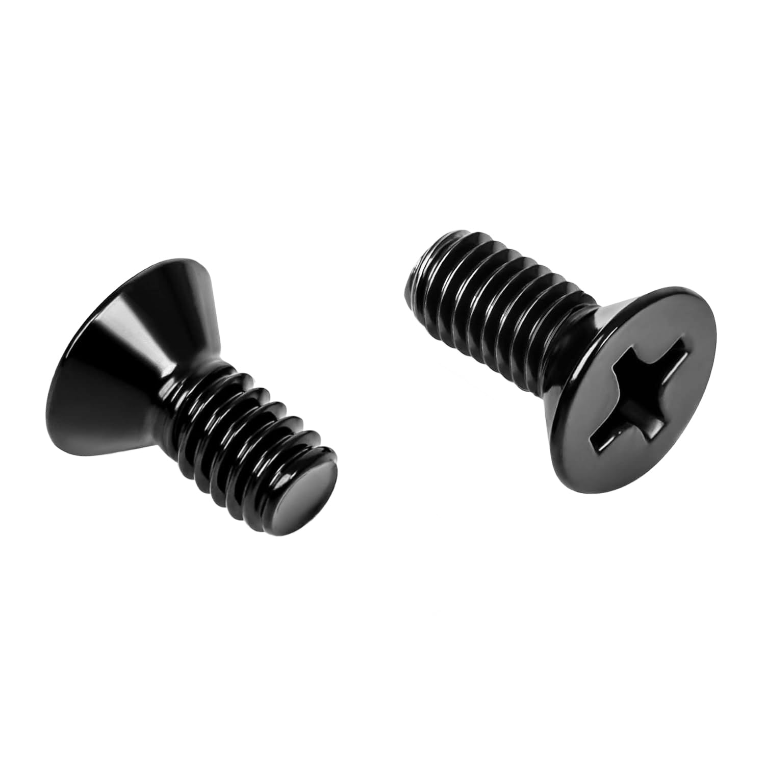 Kado 100pcs Cross Countersunk Head Screws M4-0.7 x 8mm Black, Phillips Screws M4x8 Carbon Steel Flat Head, for Monitor Arm Mounting Wall Mounting