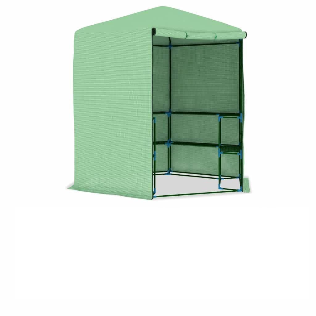 Szklarnia z półkami stalowymi 227 x 223 cm do ogrodu